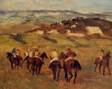 Edgar Degas Painting - caballos de carreras 1884 Edgar Degas